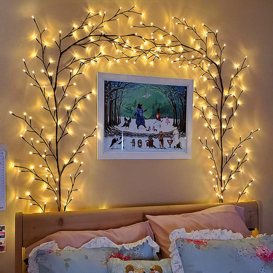 Enchanting Glow: Vines with Lights - Illuminate Your Space with DIY Willow Vine Branch LED Lights!