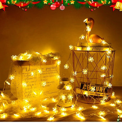 LED Small Flashing Lights with Small Stars Decoration