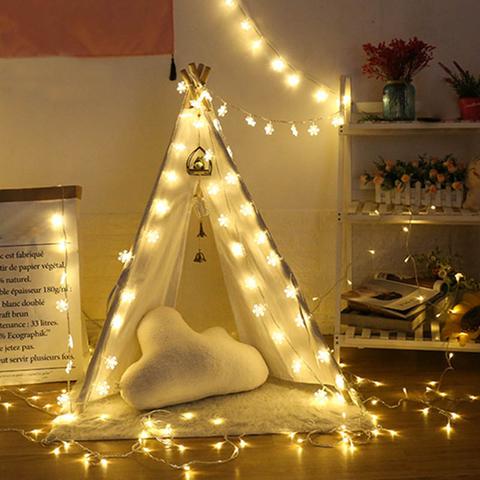 LED Small Flashing Lights with Small Stars Decoration