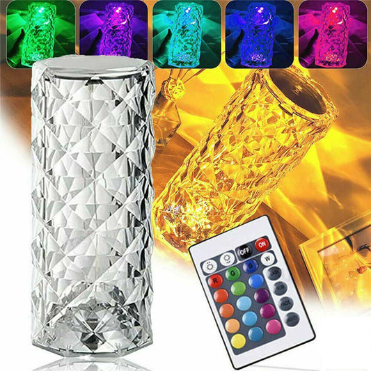 LED Crystal Table Lamp & Remote Control